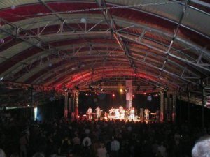 Kathedraal interieur, lichtdicht dakdoek